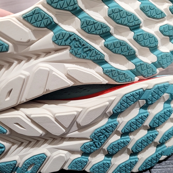 Hoka One One Clifton 8 Running Shoes Aquarelle/Eggshell - Picture 7 of 8